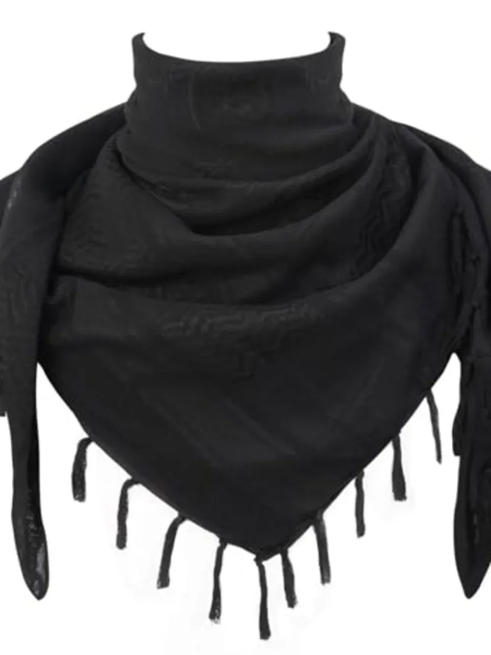 Cotton Shemagh Keffiyeh Tactical Desert Scarf with Tassel Unisex